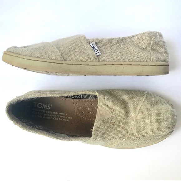 toms metallic slip on